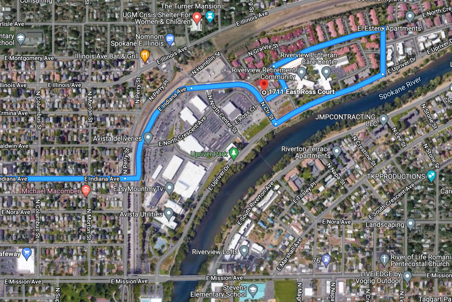 Maps and Directions Inland Northwest Woodturners